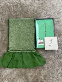 総絞り帯揚げ＆重ね衿　セット　新品未使用品　オレンジ0828さん専用