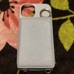 ライトパープル スマホショルダーストラップケース