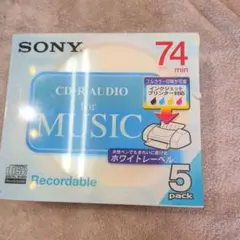 SONY 音楽用 CD-R 74分 5枚パック
