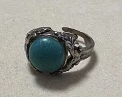 ターコイズカラー　リング　フリーサイズ