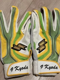 ⚫️NPB. SSK. 中村晃選手. 実使用バッティンググローブ(送料込