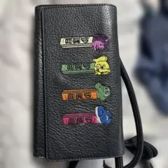 ear PAPILLONNER PEZ コラボ レザー長財布 ブラックのサムネイル