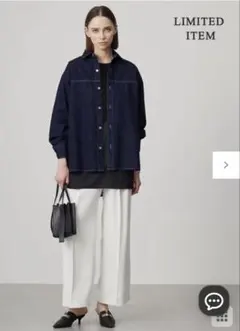 ICB 【WEB限定・洗える】コットンソフトデニム ジャケットのサムネイル