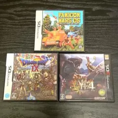 ファミコン ウォーズ ドラクエ IX モンハン 4 DS ソフト セット