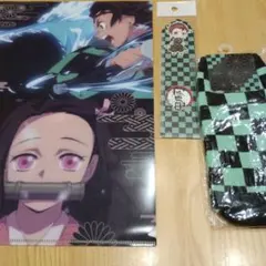 鬼滅の刃 クリアファイル 定規 靴下 3点セット