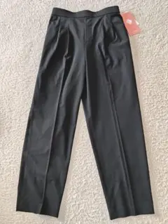 ウツクシルエットテーパードパンツ ブラック XLのサムネイル