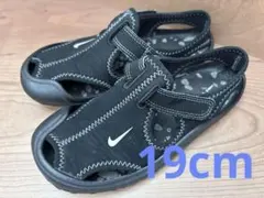 NIKE ブラック　サンダル　サンレイプロテクト19cm