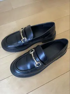 GU ローファー ボリュームソールビットローファー ブラック M 23.5