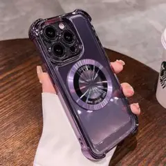 iPhone13ケース メッキ加工 耐衝撃 レンズ保護 MagSafe充電