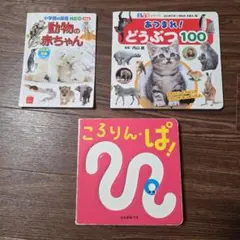 ころりん・ぱ！　動物の赤ちゃん　あつまれ!どうぶつ100　ひらぎみつえ3冊セット