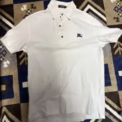 BURBERRY ポロシャツ 刺繍ロゴ付き