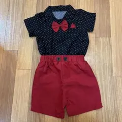 ミッキー風 セットアップ 80cm ディズニー着用1回のみ 蝶ネクタイ 男の子