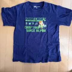 【UNIQLO】ユニクロ　マイクラ　マインクラフト　Tシャツ　ネイビー　紺