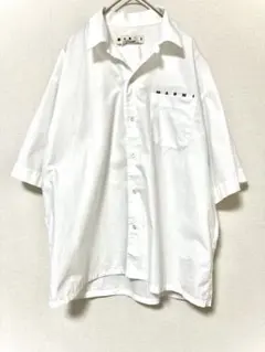 試着のみ✨サイズ3 20ss コモリ ベタシャン オープンカラーシャツ 白