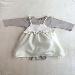 チュール切替OPロンパースセット【petit main】70