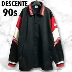 DESCENTE 刺繍ロゴ トラックジャケット スナップボタン L デサント