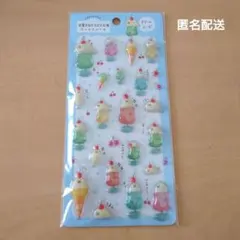 お菓子などうぶつ工房 ぷっくりシール クリームソーダ