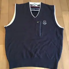 ダークネイビー Vネックベスト