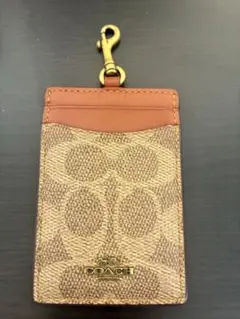 COACH パスケース・定期入れ ベージュ/ブラウン