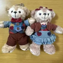 ぬいぐるみバッジ ダッフィー シェリーメイ 2016 スウィート バレンタイン