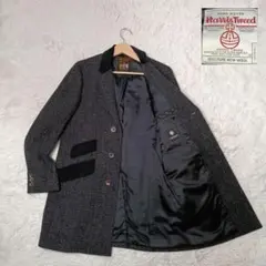 極美品■NEWYORKER×HarrisTweed チェスターコート　グレー系