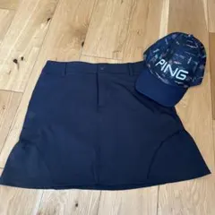PING ゴルフウェア スカート キャップ セット　美品のサムネイル