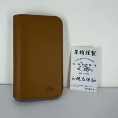 革蛸　台形ミドルウォレット 二つ折り財布　キャメル/キャメルステッチ　正規品のサムネイル