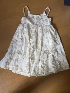 H&M 蝶柄 ノースリーブワンピース 110cm