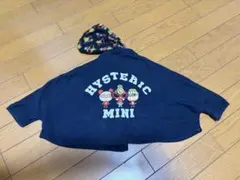 HYSTERIC MINI ベビーポンチョ ブラック
