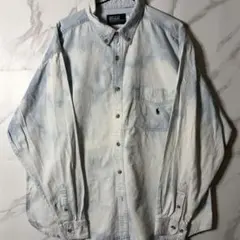 USA製 Polo by Ralph Lauren デニム BDシャツ L