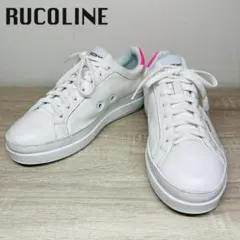RUCOLINE ルコライン 厚底 レザースニーカー 本革 白 23.5のサムネイル
