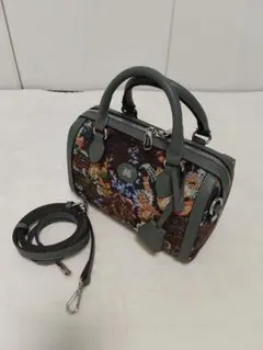 【新品未使用】ジュエティコブランフラワーボストンバッグブラウン系のサムネイル