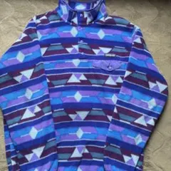 14年製　総柄Patagonia スナップtフリース レディースXL