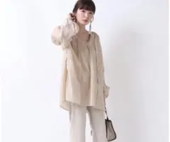 kastane カスタネ ワッシャー後ろあきブラウスのサムネイル