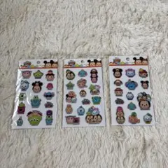 ディズニー ツムツム ぷっくりシール　ステッカー 3シートセット