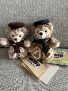 タグ付き・未使用 ダッフィー&シェリーメイ ぬいストラップ