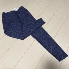 【新品】UNIQLO エアリズム ソフトプリント レギンス ネイビー Mサイズ