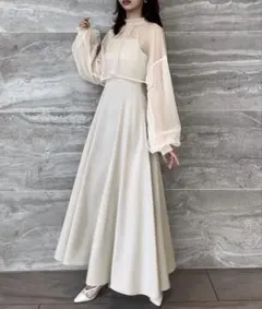 チュールボレロ＋キャミワンピ　セット