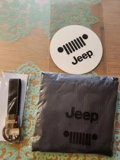 JEEP　ノベルティ　エコバッグ　キーホルダー　コースター　ジープ　非売品のサムネイル