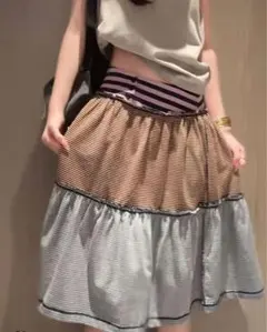 coyseioボーダー柄 フレアスカート ティアードデザイン coyseioボーダー柄 フレアスカート ティアードデザイン - メルカリ