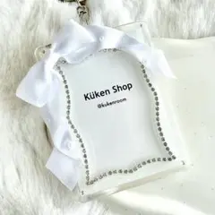 【y-8046】トレカキーホルダー カードケース 硬質 レジン デコ