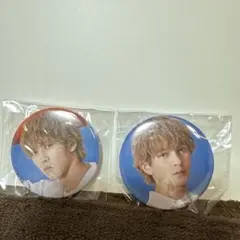 M!LK 吉田仁人 缶バッジ ブルーシャワー 2種2個セット