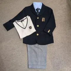 HUSHHUSH フォーマルスーツ ネイビー 金ボタン付き 130