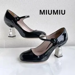 MIUMIU ミュウミュウ　パンプス　ハイヒール　サンダル　ビジュー　クリスタルのサムネイル