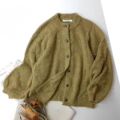 SUN VALLEY ナチュラン取扱い ラグランスリーブ ニット カーディガン