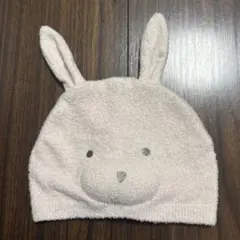 ジェラートピケ　うさぎ帽子　ピンク