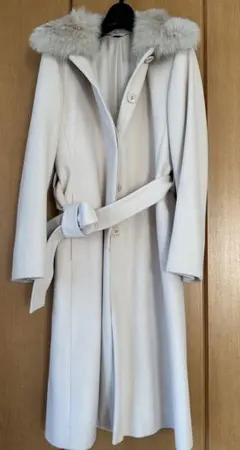 ef-de １３号　ロングコート　保存袋付　フォックスファー