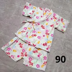 クロワッサンスベべ 甚平 90 女の子