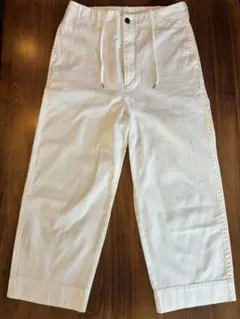 【新品・試着のみ】 B&Y ユナイテッドアローズ ワイドアンクルパンツ M 白