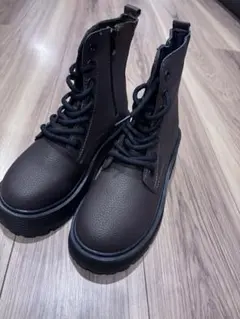 厚底ブーツ ジッパー付き